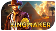 Kingmaker slot provider logo with crown icon