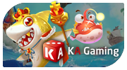 KA Gaming fish game logo with aquatic theme