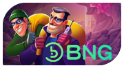 BNG slot provider logo with green and white colors