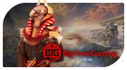 Big Time Game slot provider logo with red and black colors