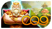 CQ9 slot provider logo with blue and white colors