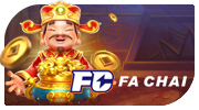Fa Chai slot provider logo with golden colors