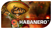 Habanero slot provider logo with fiery design