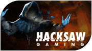 Hacksaw slot provider logo with saw blade icon
