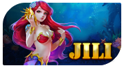 Jili slot provider logo with red and gold colors