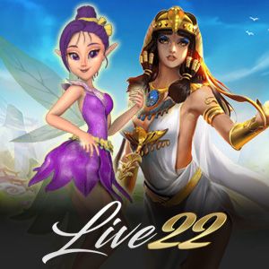 Live22 popular game logo with red and white colors